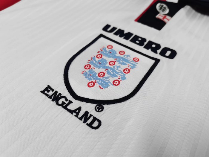 1998 England Home Retro Kids Soccer Jersey