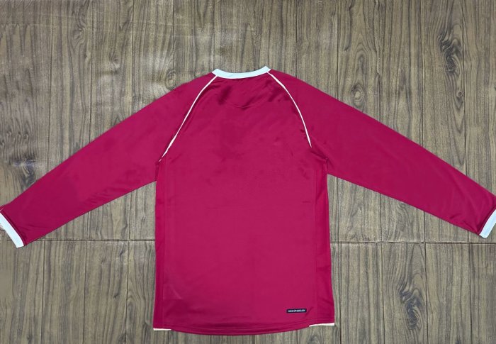 2005-2006 Manchester United Home Long sleeves Retro Soccer Jersey