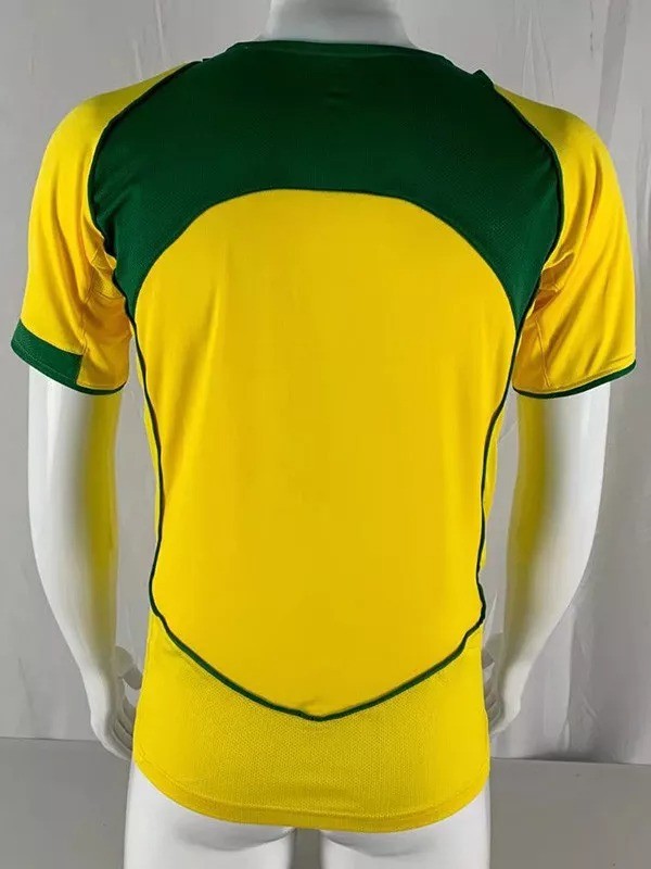 2004-2006 Brazil Home Retro Fans Soccer Jersey