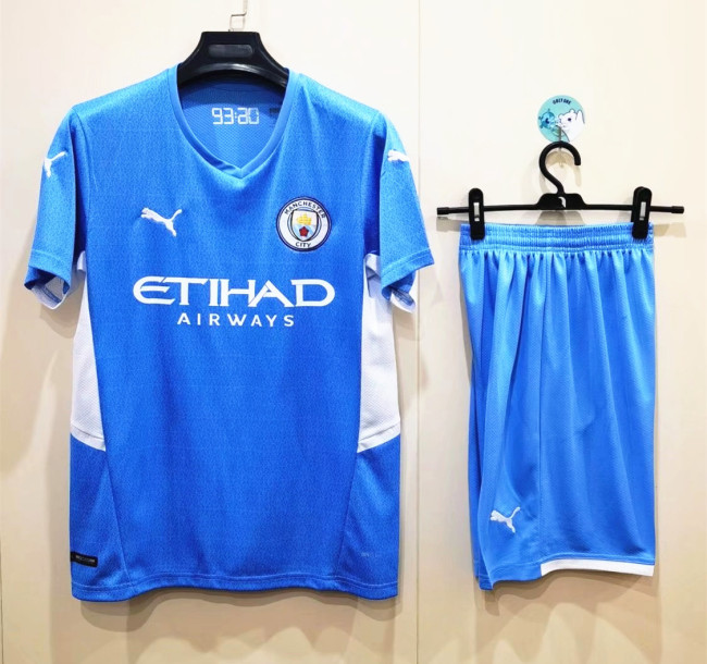 21-22 Manchester City Home Adult Suit