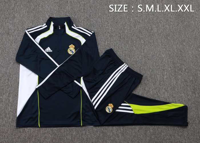 25-26 Real Madrid High Quality Half Pull Tracksuit