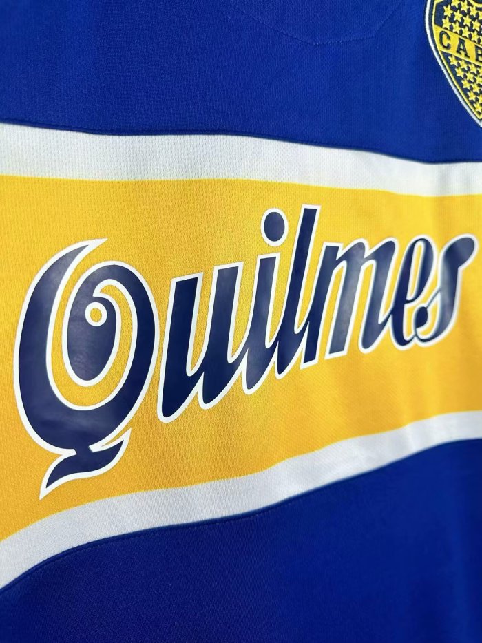 1996-1997 Boca Juniors Home Long Sleeve Retro Soccer Jersey