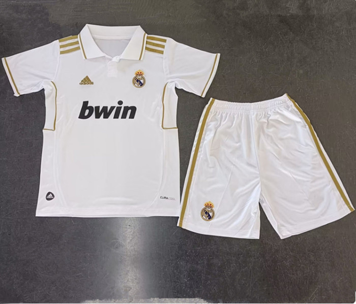 2011-2012 Real Madrid Home Retro Kids Soccer Jersey