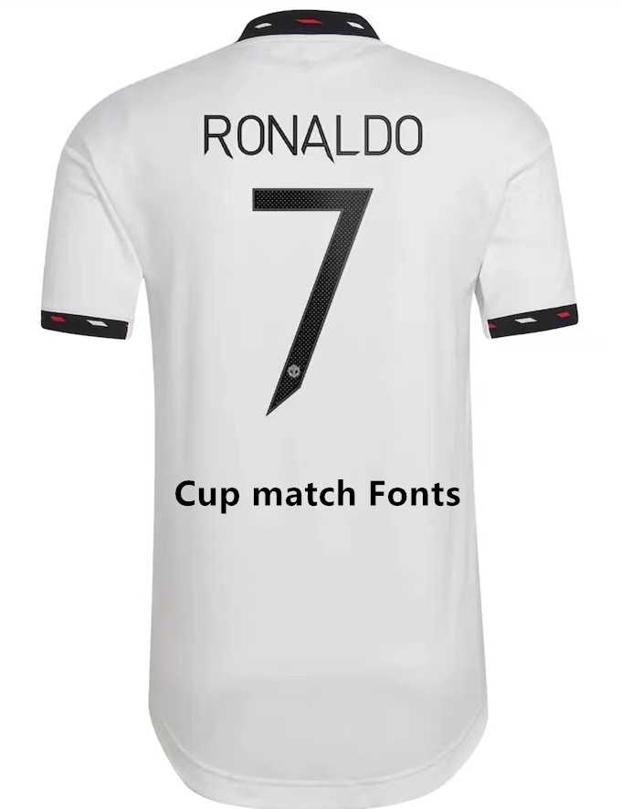 22-23 Manchester United Away White Fans Soccer Jersey