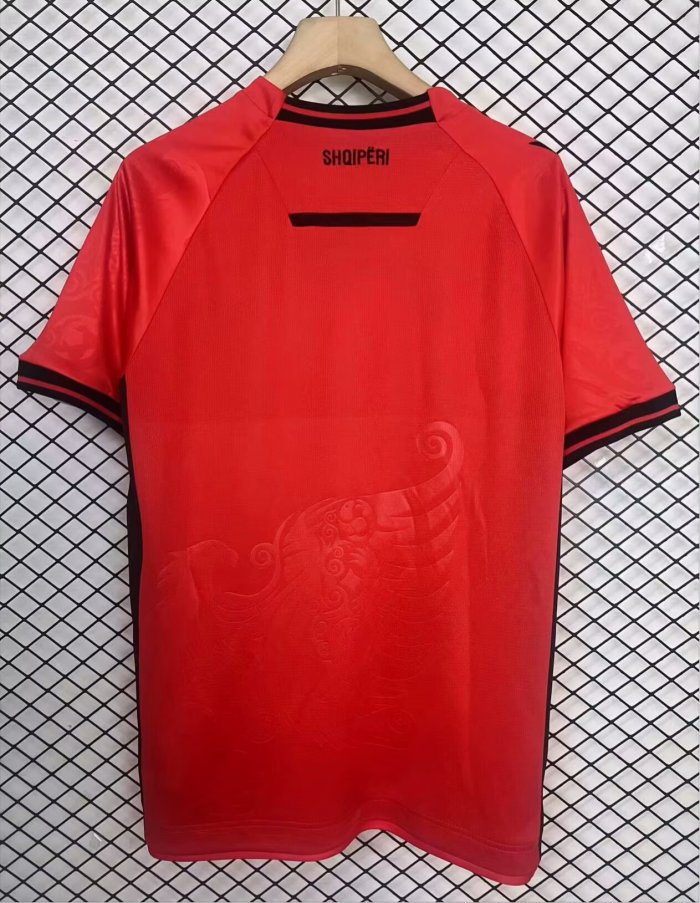 25-26 Albania Home Fans Soccer Jersey