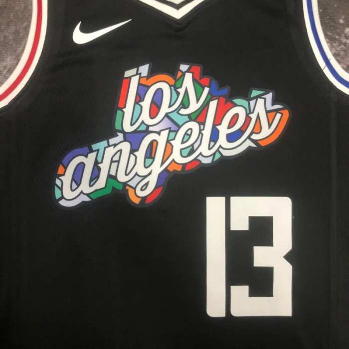 22-23 Clippers GEORGE #13 Black City Edition Top Quality Hot Pressing NBA Jersey
