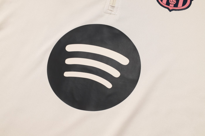 25-26 Barcelona High Quality Half Pull Tracksuit