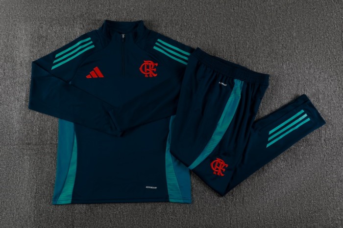 25-26 Flamengo High Quality Half Pull Tracksuit