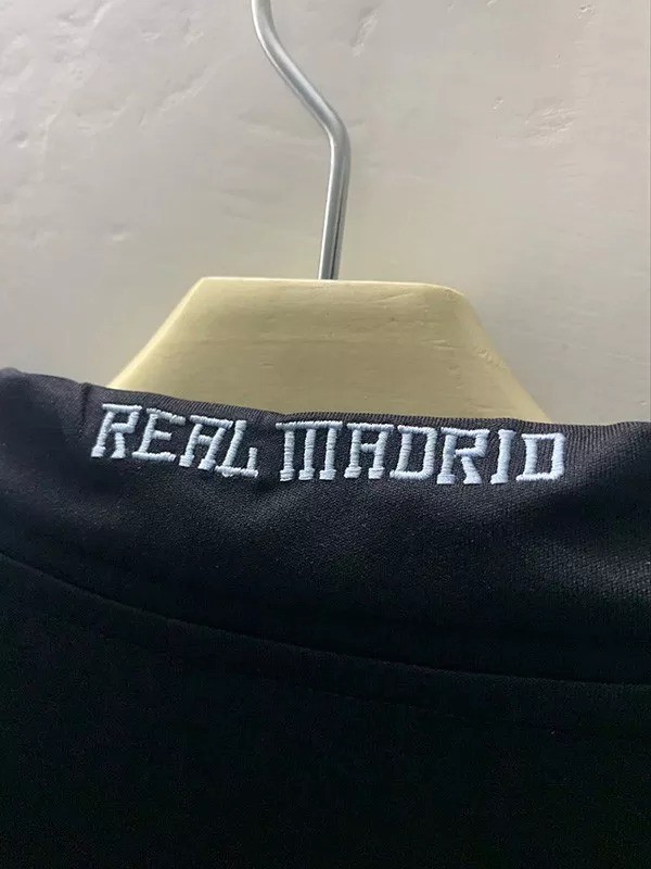 2009-2010 Real Madrid Away Black Retro Soccer Jersey