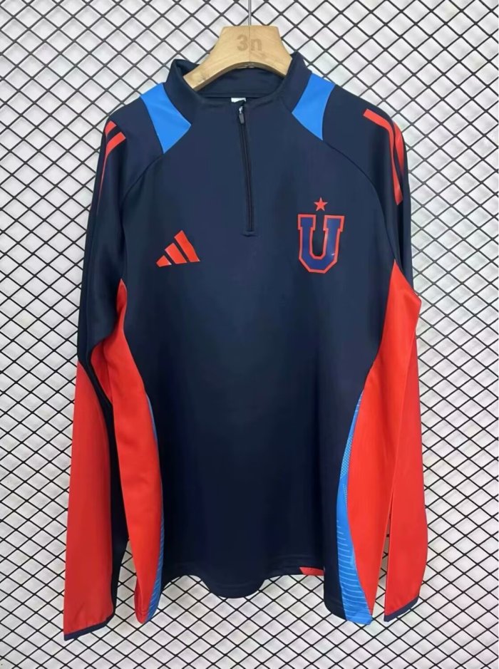 25-26 Universidad De Chile High Quality Half Pull Tracksuit