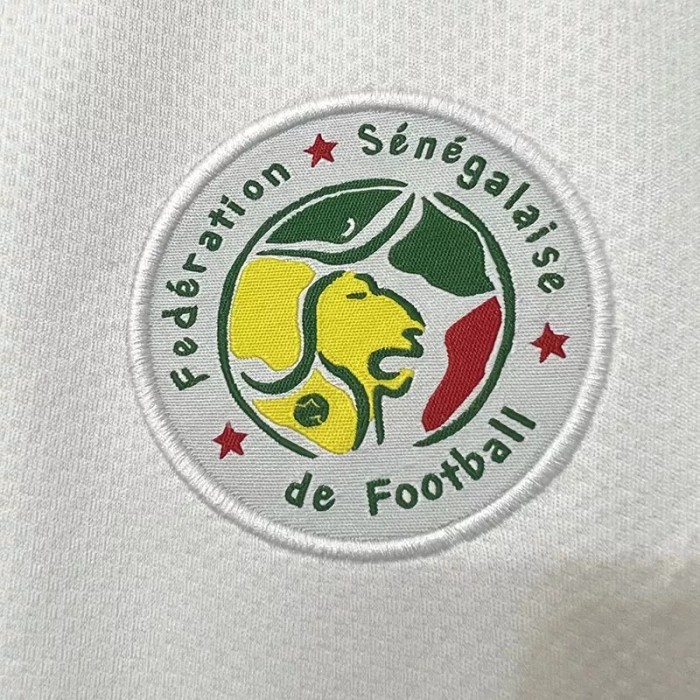 2002 Senegal White Retro Soccer Jersey
