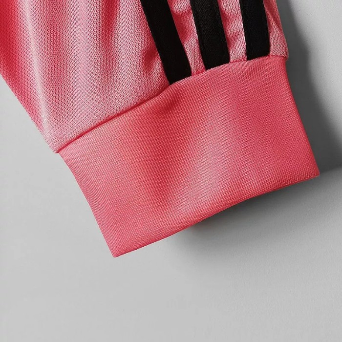 2015-2016 Juventus Away Pink Retro Long Sleeve Soccer Jersey