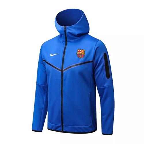 22-23 Barcelona Blue Hoodie Jacket Tracksuit#F398