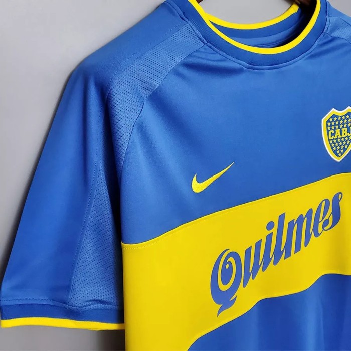 1999-2000 Boca Juniors Home Retro Soccer Jersey