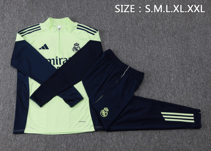 25-26 Real Madrid High Quality Half Pull Tracksuit