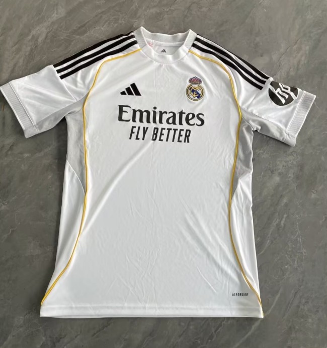 25-26 Real Madrid Home Fans Soccer Jersey