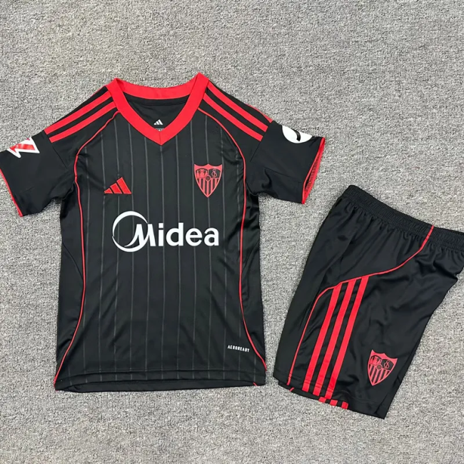 25-26 Sevilla Third Kids Soccer Jersey 1:1 Thai Quality