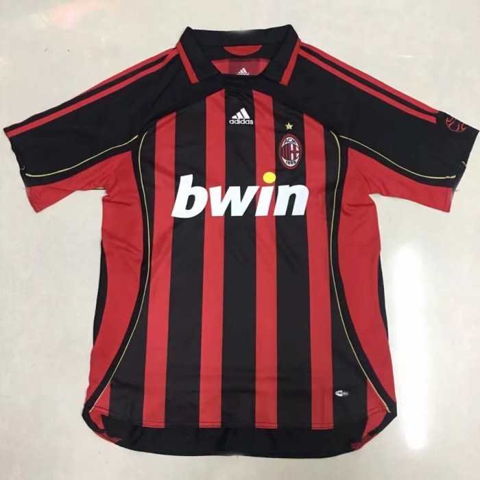 2006-2007 AC Milan Home Retro Soccer Jersey