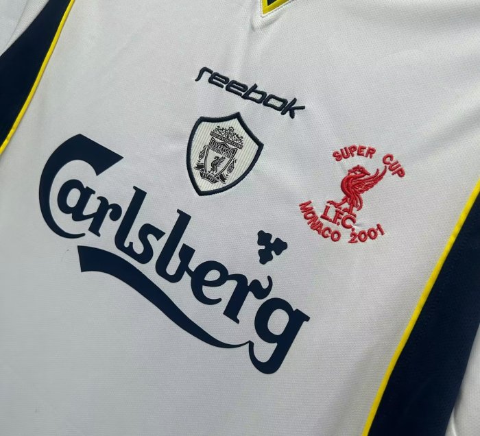2001-2002 Liverpool Away Retro Soccer Jersey