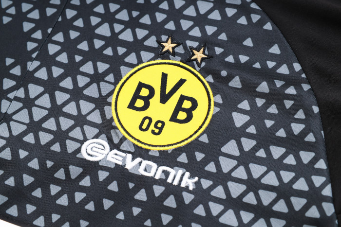 23-24 Dortmund High Quality Half Pull Tracksuit
