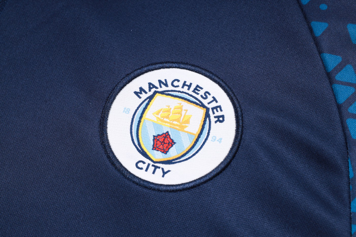 23-24 Manchester City High Quality Half Pull Tracksuit