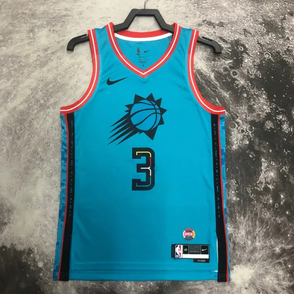 SUNS Paul #3 Blue Top Quality Hot Pressing NBA Jersey