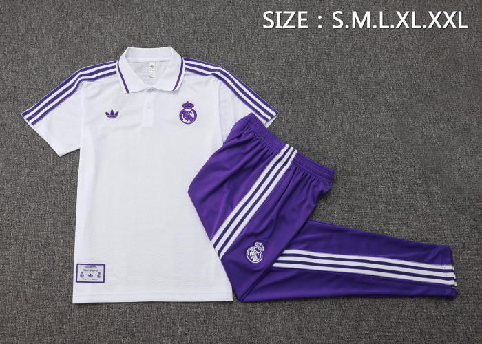 25-26 Real Madrid High Quality Polo Tracksuit