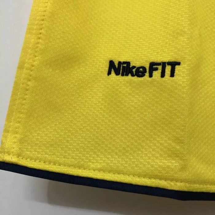 2008-2009 Barcelona Yellow Retro Soccer Jersey