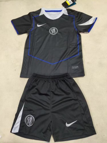 25-26 Chelsea Third Kids Soccer Jersey 1:1 Thai Quality