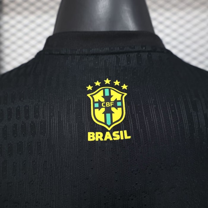 25-26 Brazil Black Red Special Edition Player Version Soccer Jersey