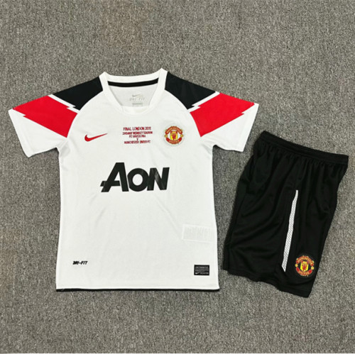 2010-2011 Manchester United Home Retro Kids Soccer Jersey
