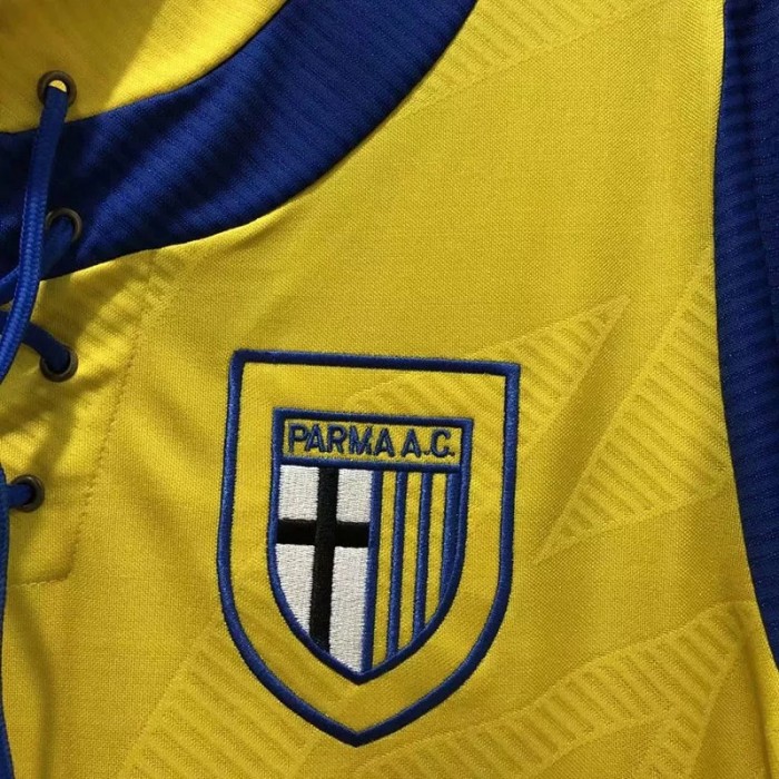 1993-1995 Parma Yellow Retro Soccer Jersey