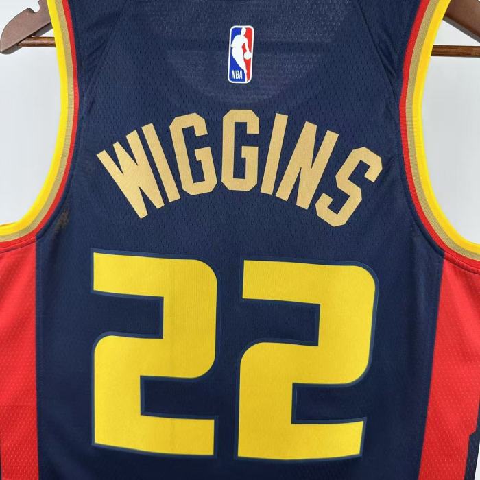 24-25 WARRIORS WIGGINS #22 Royal blue City Edition Top Quality Hot Pressing NBA Jersey