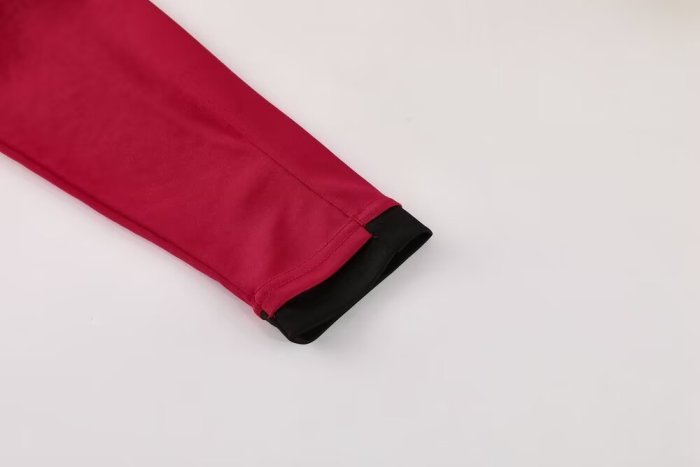 25-26 High Quality Half Pull Tracksuit— Red 红色