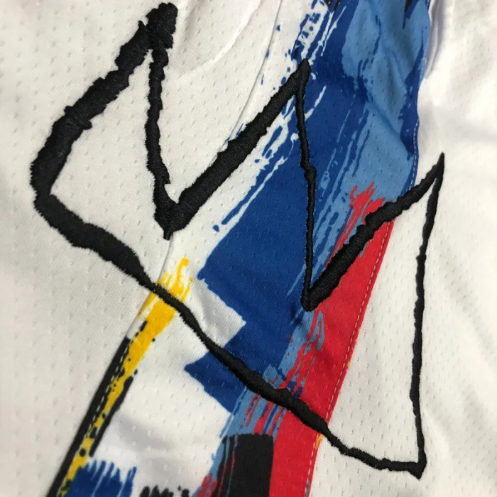 22-23 NETS White City Edition Top Quality NBA Pants