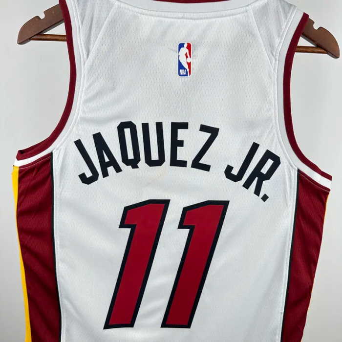 22-23 HEAT JAQUEZ JR. #11 White Top Quality Hot Pressing NBA Jersey