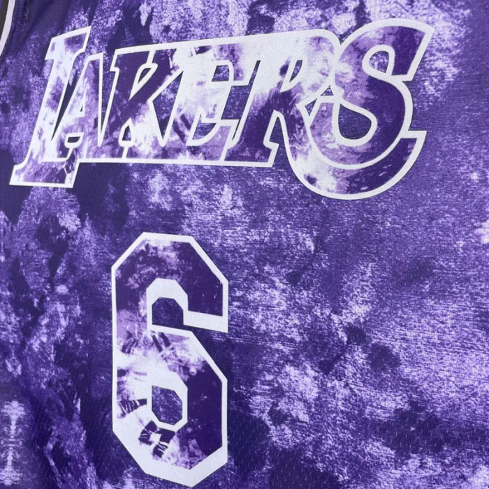 22-23 LAKERS JAMES #6 Purple Top Quality Hot Pressing NBA Jersey (荣耀版)