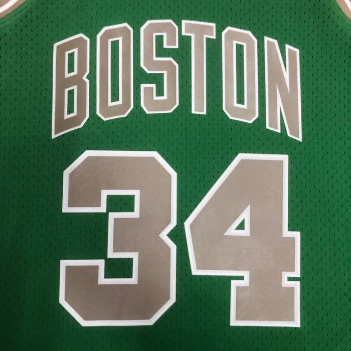 2007-08 CELTICS PIERCE #34 Green Retro Top Quality Hot Pressing NBA Jersey
