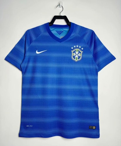 2014 Brazil Away Retro Soccer Jersey