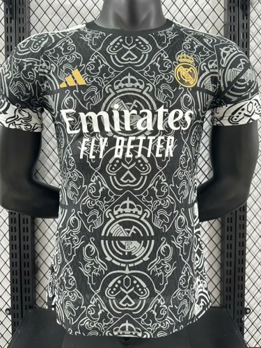 23-24 Real Madrid Black Special Edition Player Version Soccer Jersey