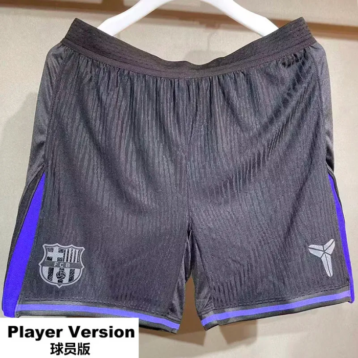 25-26 Barcelona Away Player Version Shorts Pants 1:1 Thai Quality (球员短裤)