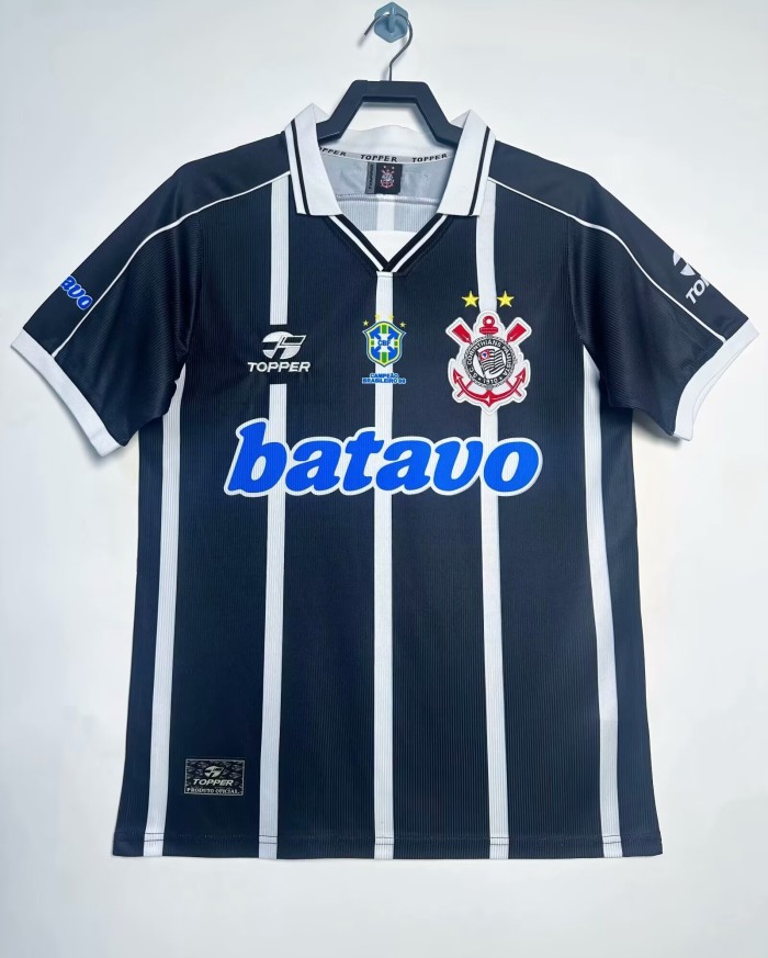1999-2000 Corinthians Away Retro Soccer Jersey