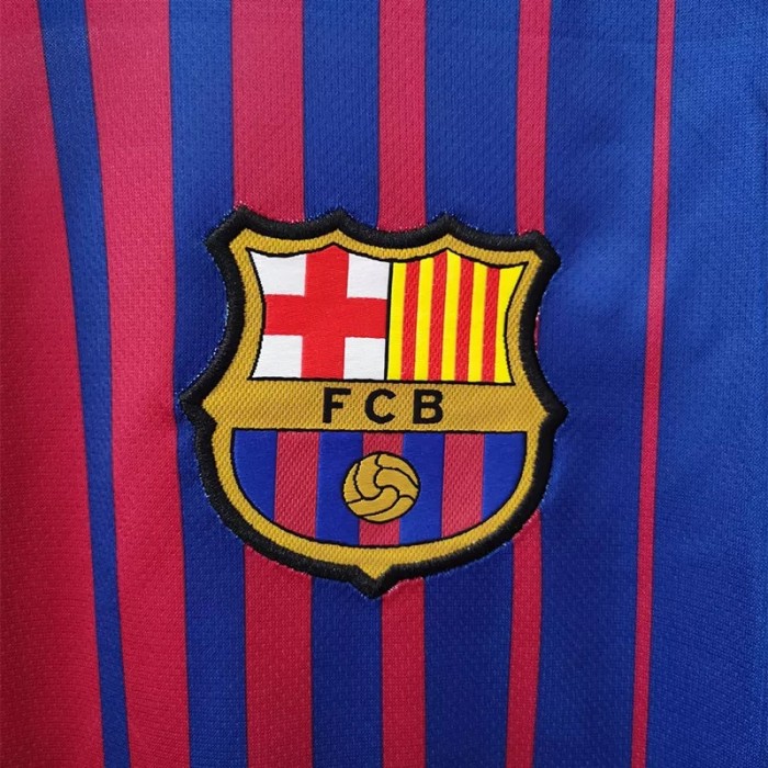 2017-2018 Barcelona Home Retro Soccer Jersey