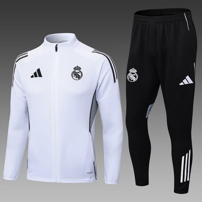 25-26 Real Madrid High Quality Half Pull Tracksuit