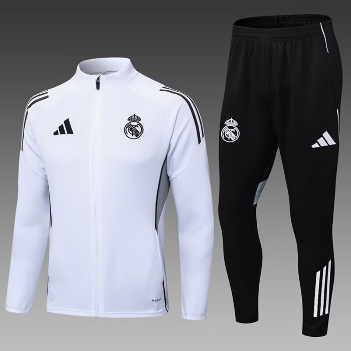 25-26 Real Madrid High Quality Half Pull Tracksuit