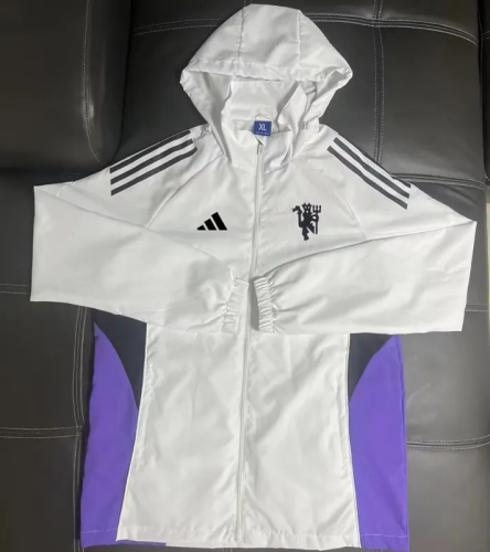 25-26 Man Utd White Windbreaker