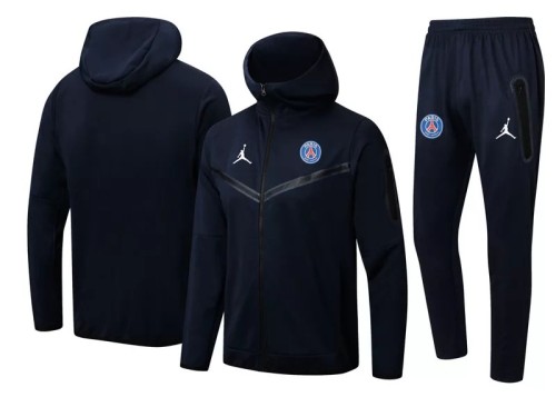 22-23 Paris Saint-Germain Royal blue Hoodie Jacket Tracksuit#F405