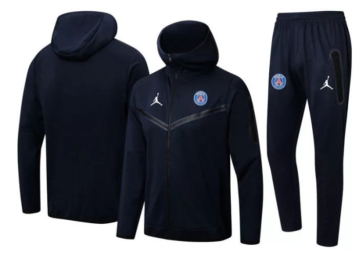 22-23 Paris Saint-Germain Royal blue Hoodie Jacket Tracksuit#F405