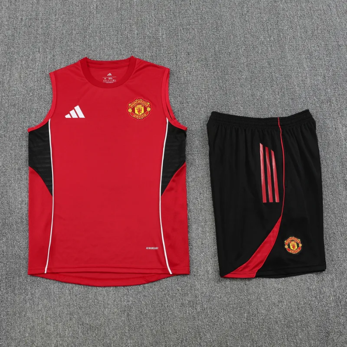 25-26 Manchester United High Quality Tank Top And Shorts Suit