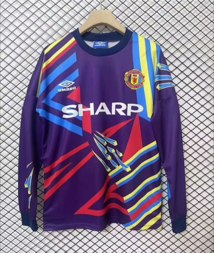 1992-1993 Manchester United GoalKeeper Long Sleeves Retro Soccer Jersey